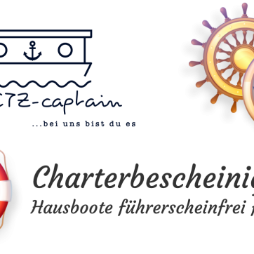 Charterschein, führerscheinfrei, Hausboot